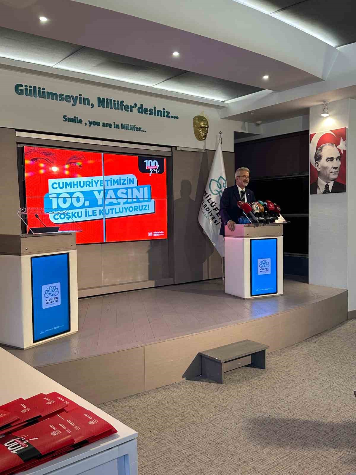 Cumhuriyet’in 100. yılı Nilüfer’de özel etkinliklerle kutlanacak