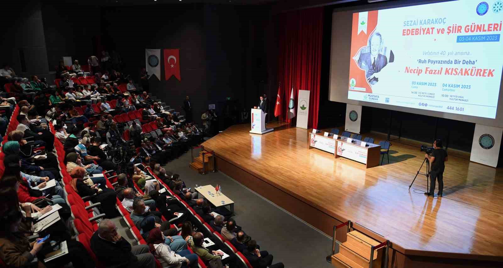 Necip Fazıl Kısakürek’in hayatı ve eserleri konuşuldu