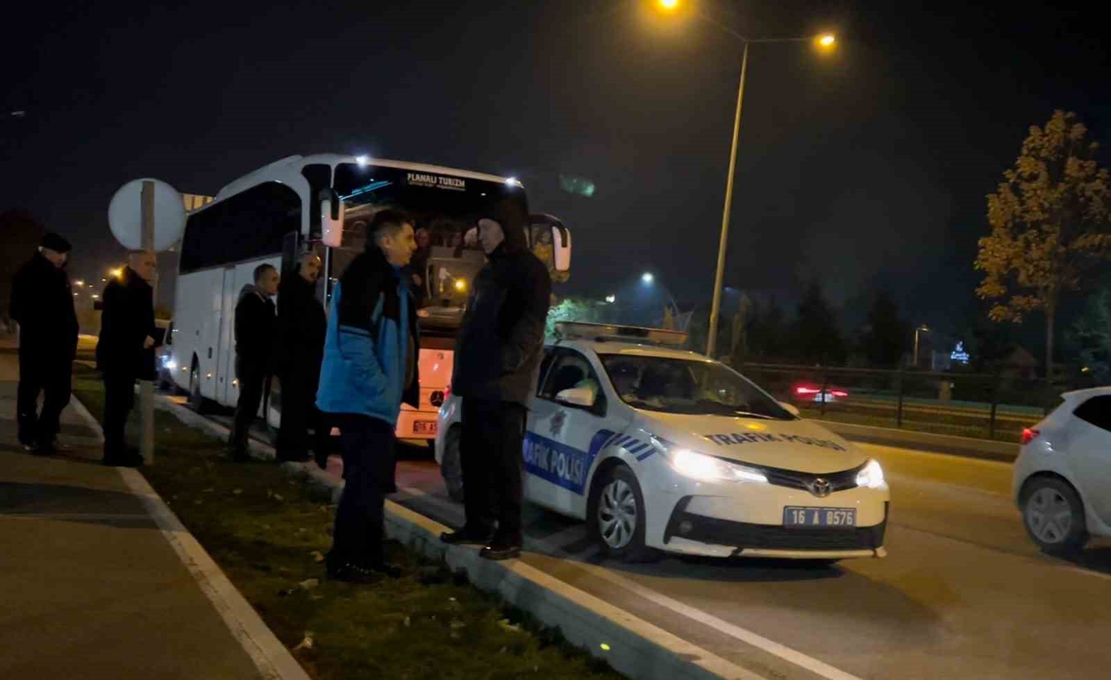 Çalıntı otobüs ile Anıtkabir gezisi İnegöl’de son buldu