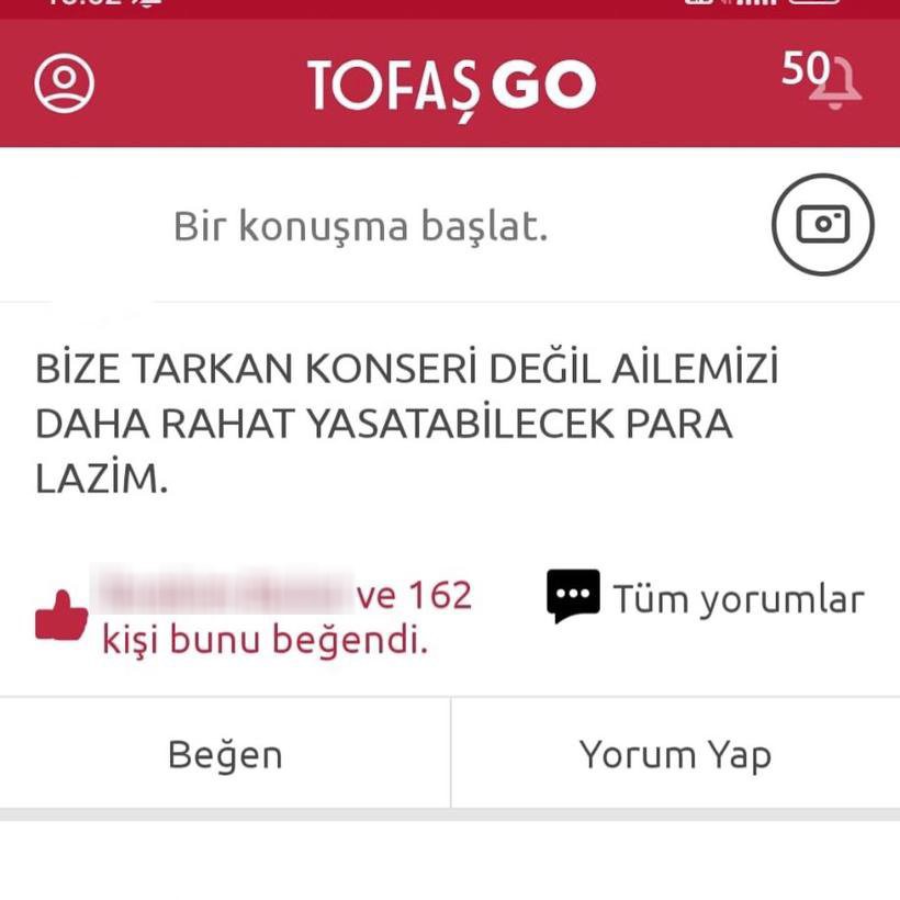 Tofaş’ta Tarkan isyanı: ”Maaşımızda iyileştirme yapın”