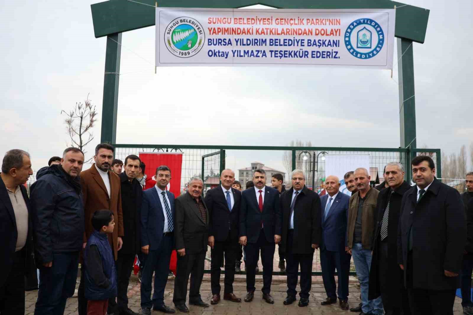 Yıldırım’dan kardeş ilçeye gençlik parkı