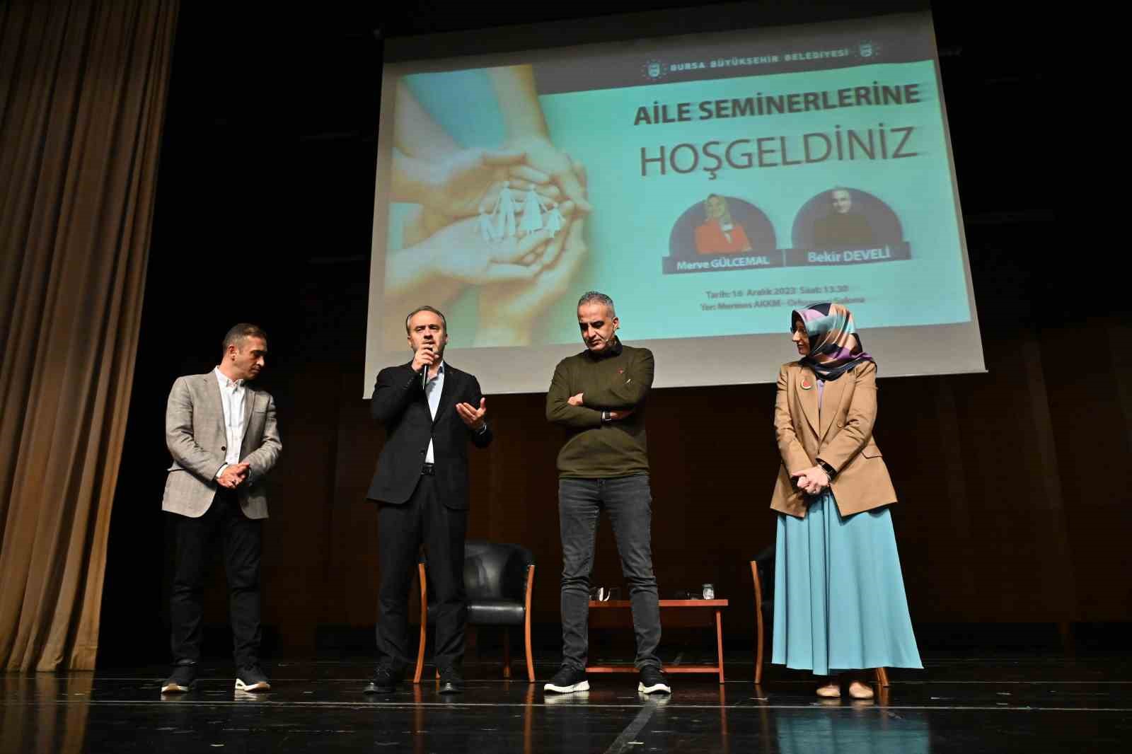 Bursa Büyükşehir Belediyesi’nden ‘Güçlü Aile’ semineri