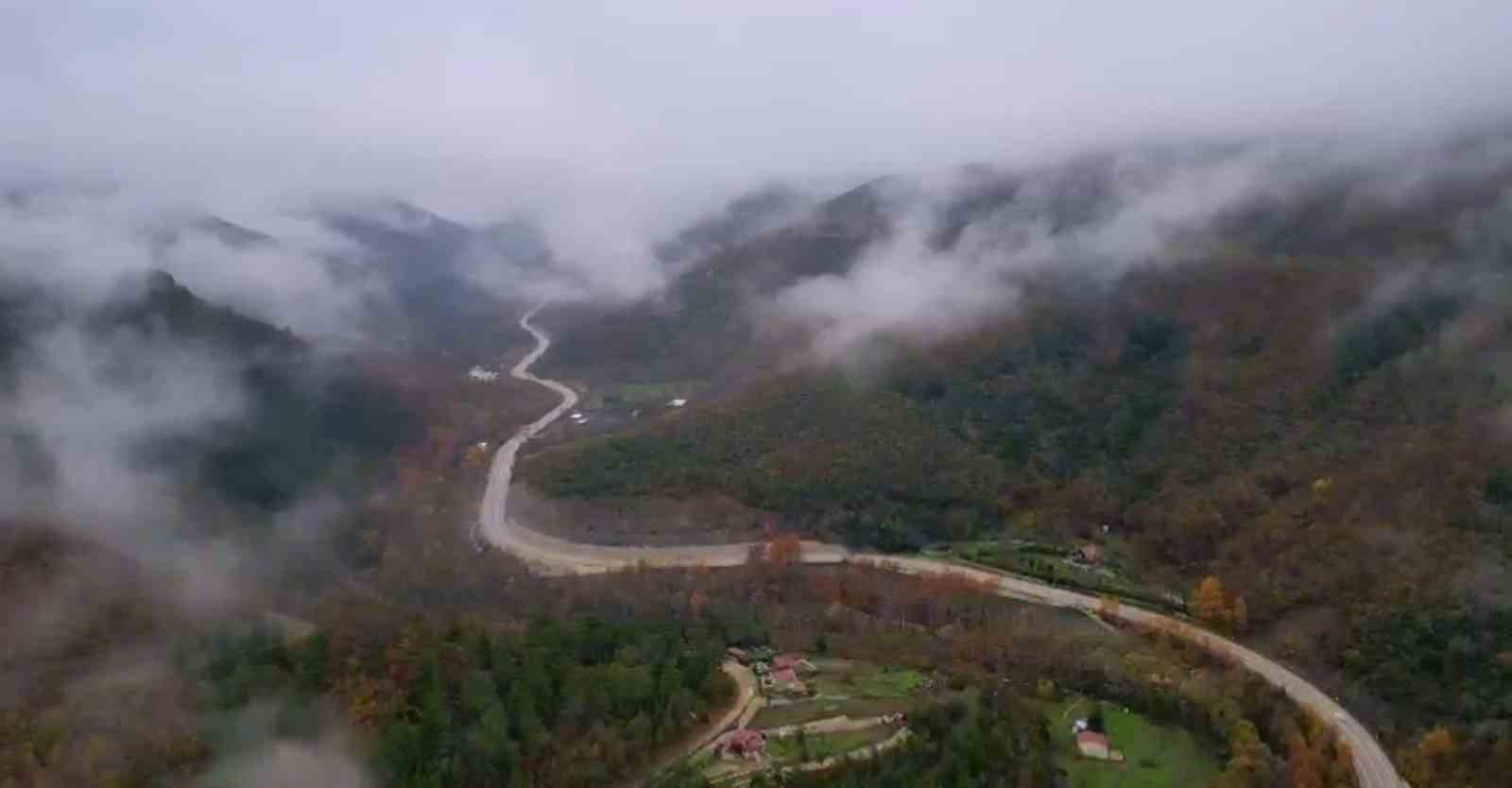 Uludağ’da renk cümbüşü havadan görüntülendi