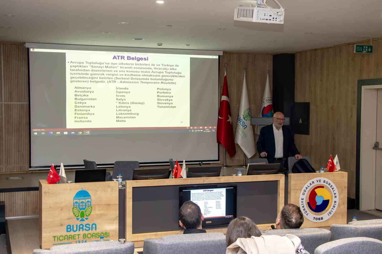 Bursa TB’den, Gıda UR-GE firmalarına temel dış ticaret eğitimi