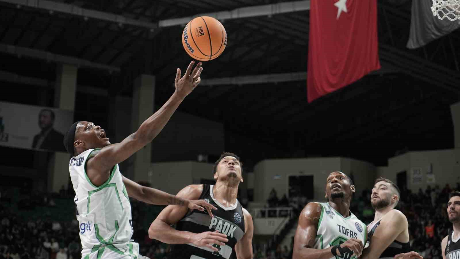 Basketbol Şampiyonlar Ligi: Tofaş: 87 - PAOK: 88