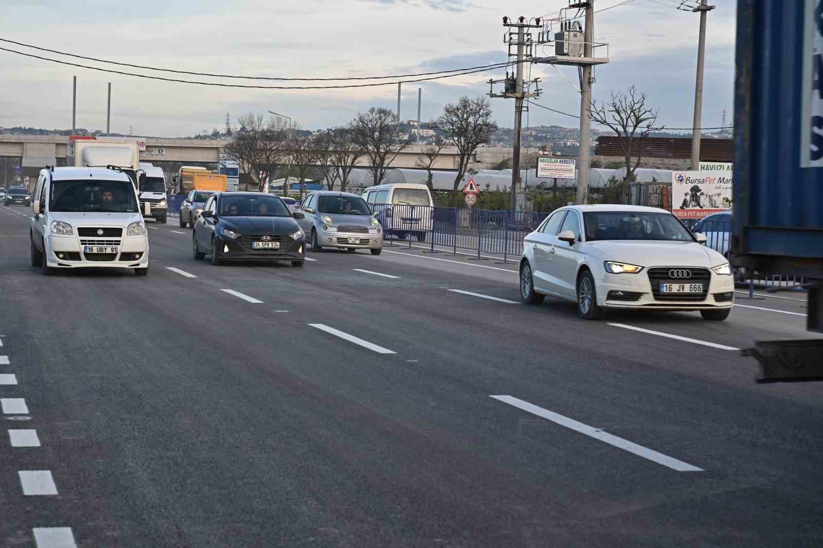 Mudanya Yolu’ndaki çile bitti, Geçit’te şerit sayısı 3’e çıktı