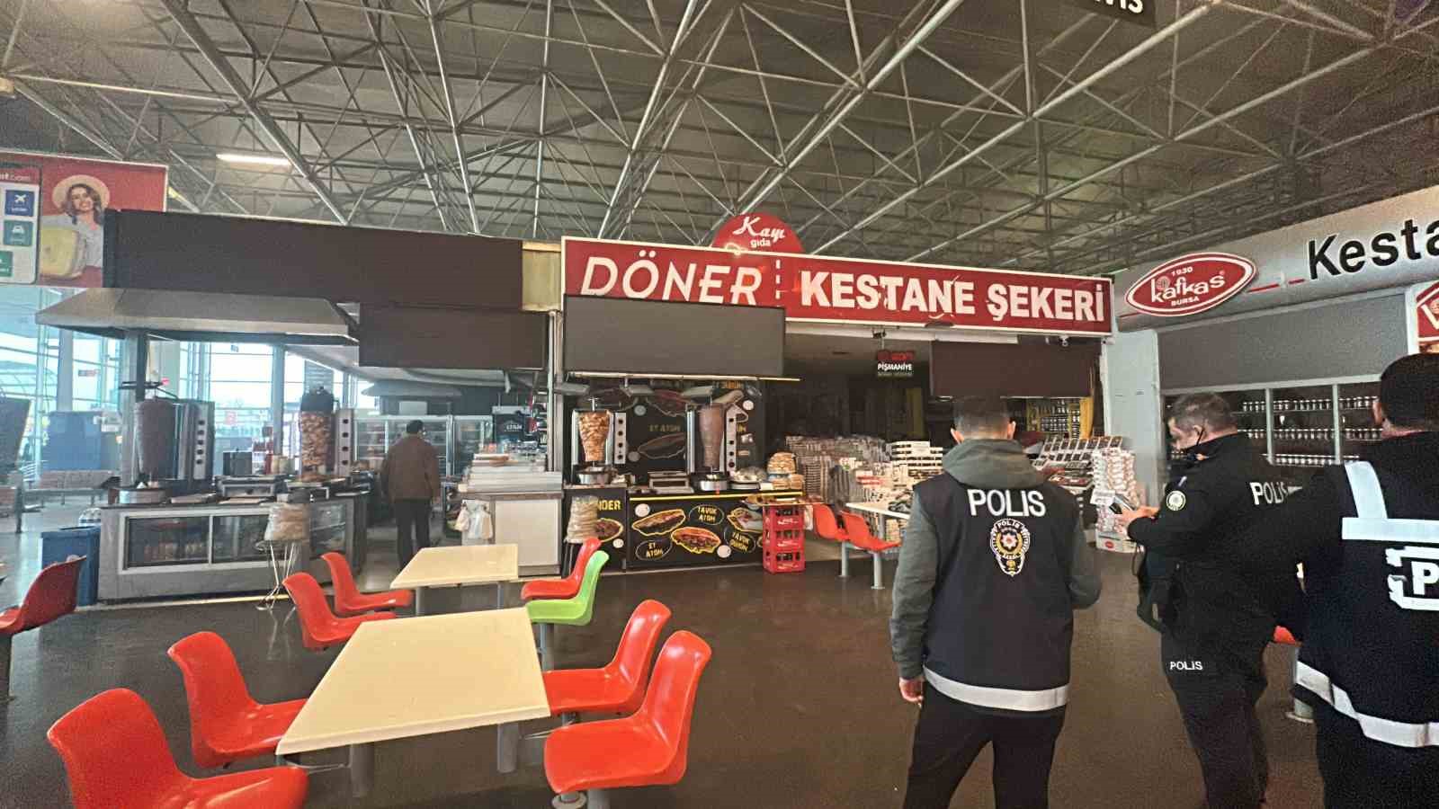 Bursa Şehirlerarası Otobüs Terminali’nde korkutan yangın