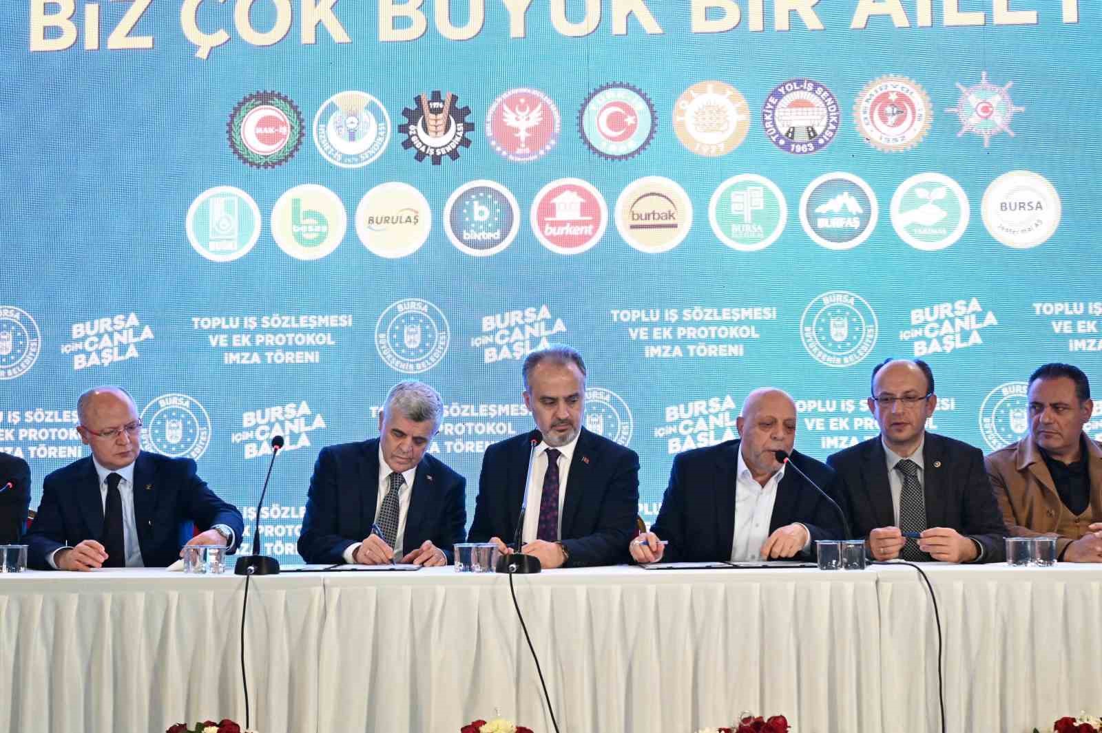 Bursa Büyükşehir’de toplu sözleşme sevinci