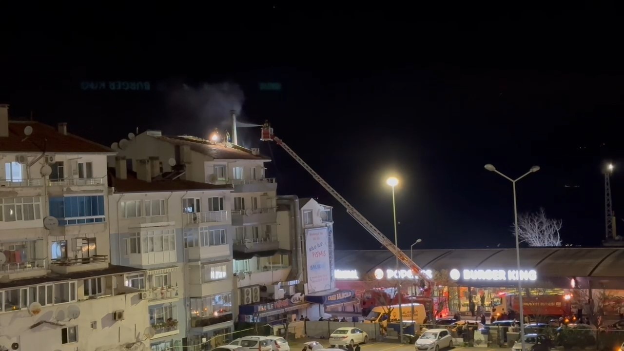 Balıkçı restoranında korkutan yangın