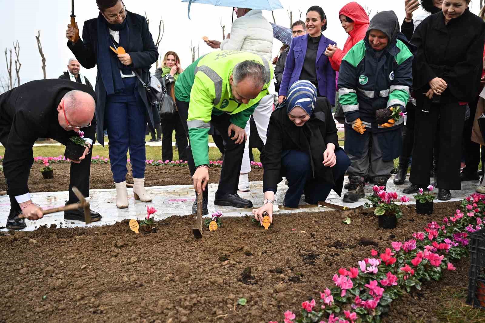 Kadınlar Günü’nde erguvan fidanları toprakla buluştu