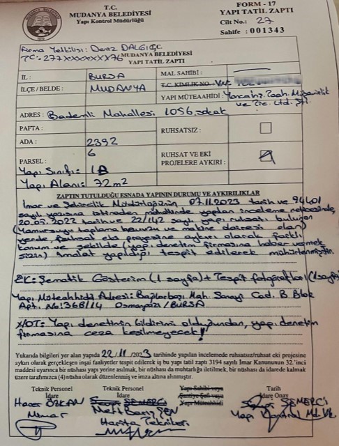 CHP adayına ’kaçak yapı’ zaptı şoku