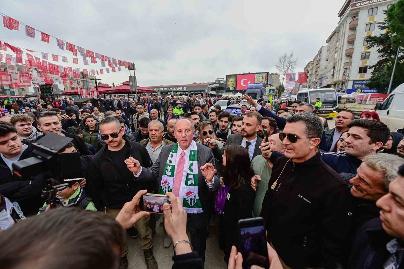 Muharrem İnce, Bursa’da esnafı ziyaret etti