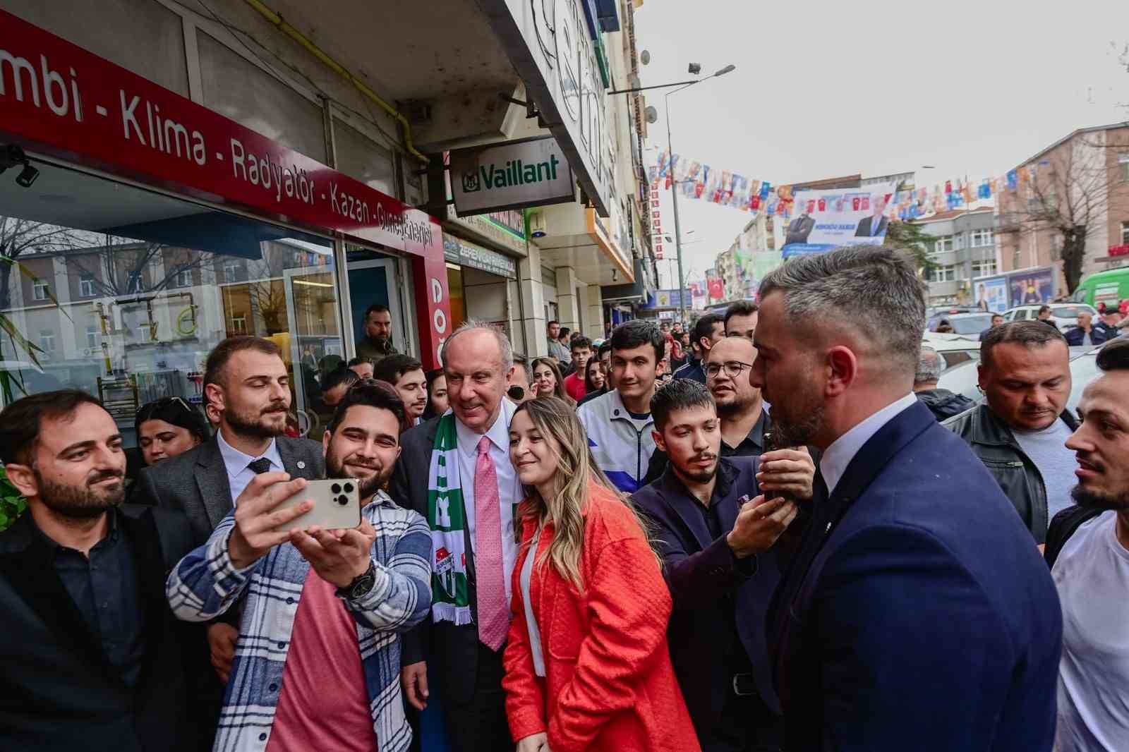 Muharrem İnce, Bursa’da esnafı ziyaret etti