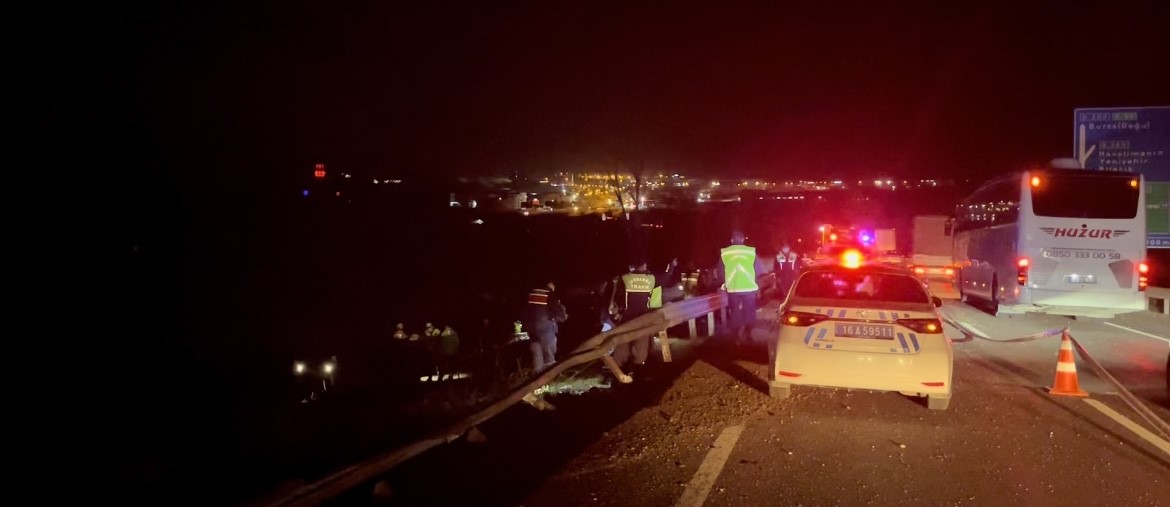 Bursa’da kontrolden çıkarak devrilen azot yüklü tanker patladı: 1 ölü