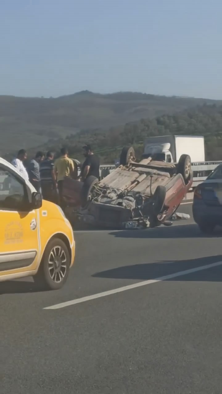 Takla atan otomobilde can pazarı