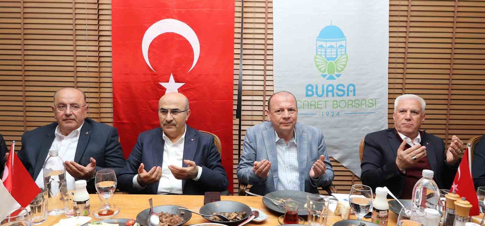 Bursa protokolü, Ticaret Borsası’nın sofrasından buluştu