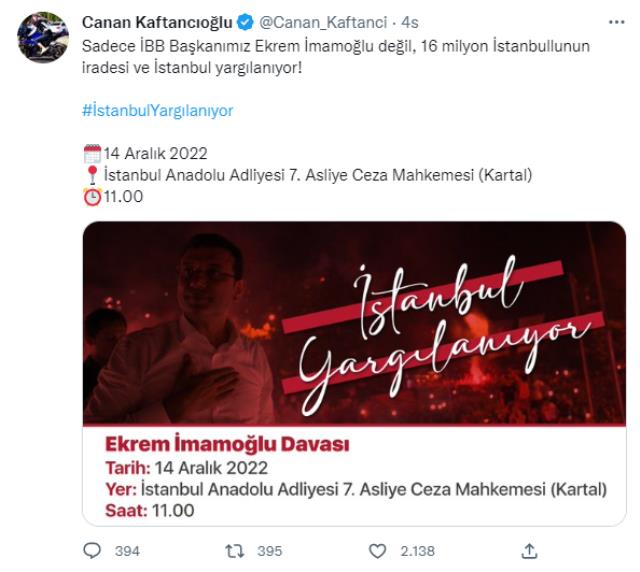 Aralarının açık olduğu söyleniyordu! Kaftancıoğlu'ndan Ekrem İmamoğlu'na destek paylaşımı geldi