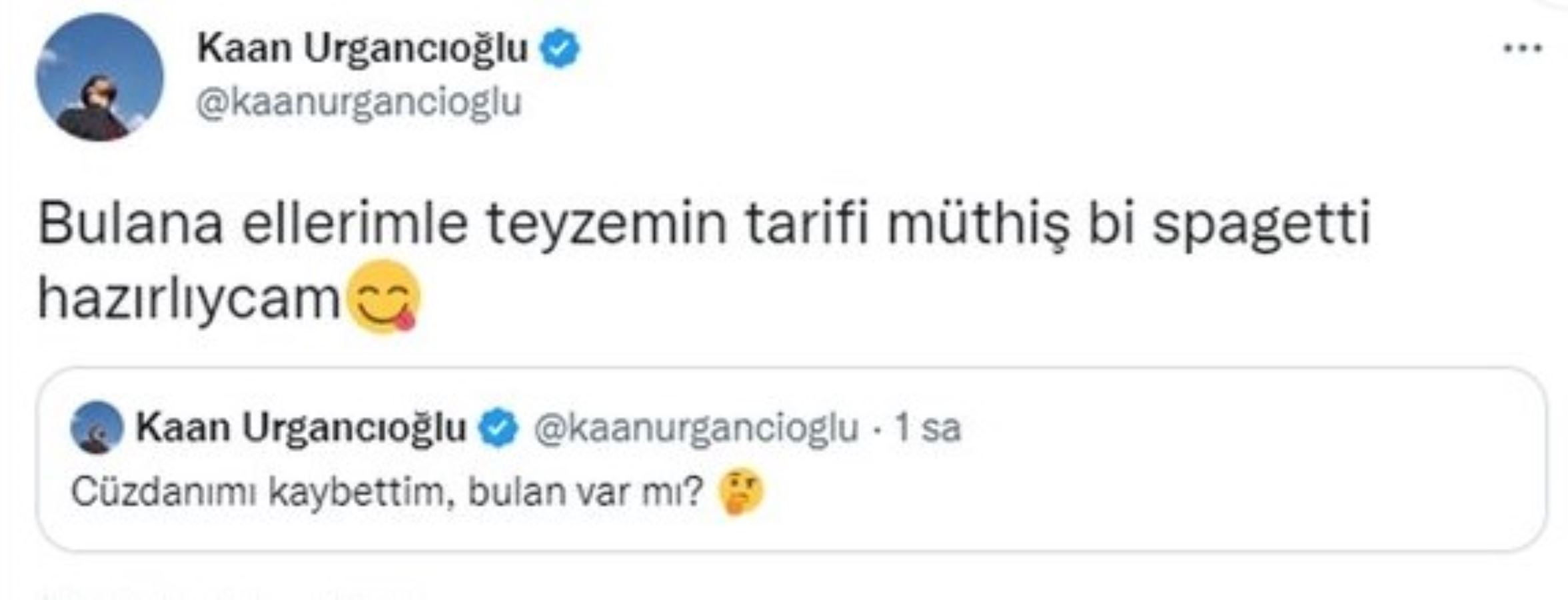 Kaan Urgancıoğlu cüzdanını kaybetti, Twitter'dan yardım istedi