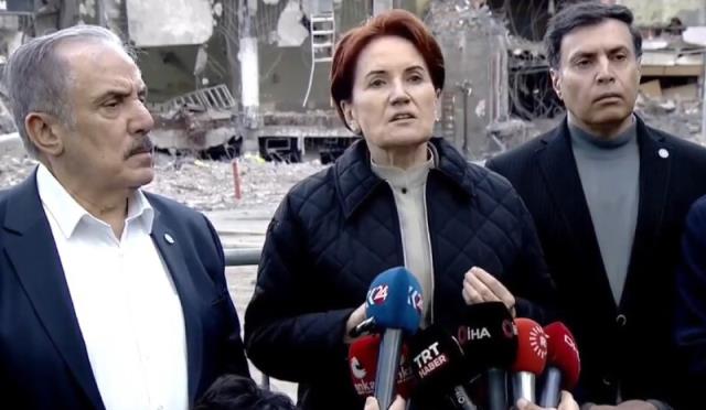 Akşener deprem bölgesinden Cumhurbaşkanı Erdoğan'a seslendi: Bu olmayacak karardan vazgeçin