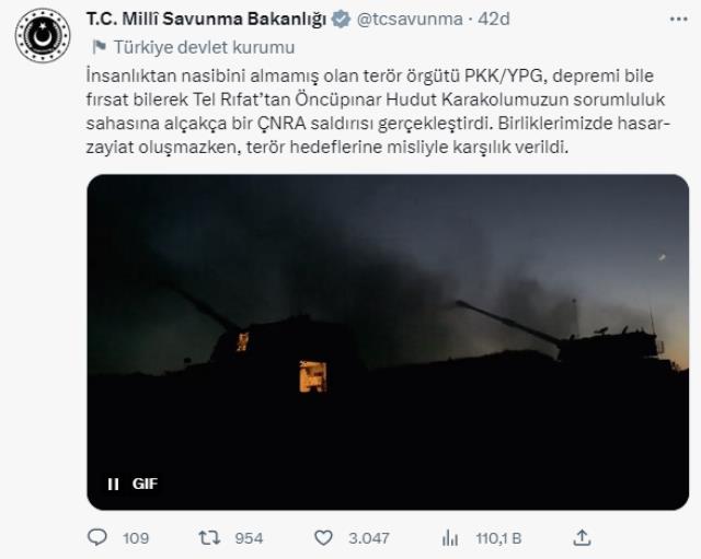Depremi fırsat bilen terör örgütü PKK'dan hudut karakoluna hain saldırı! Misliyle karşılık verildi
