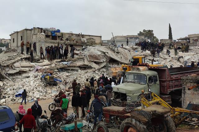 Kahramanmaraş merkezli depremlerden etkilenen Suriye'de ölenlerin sayısı 1782'ye yükseldi