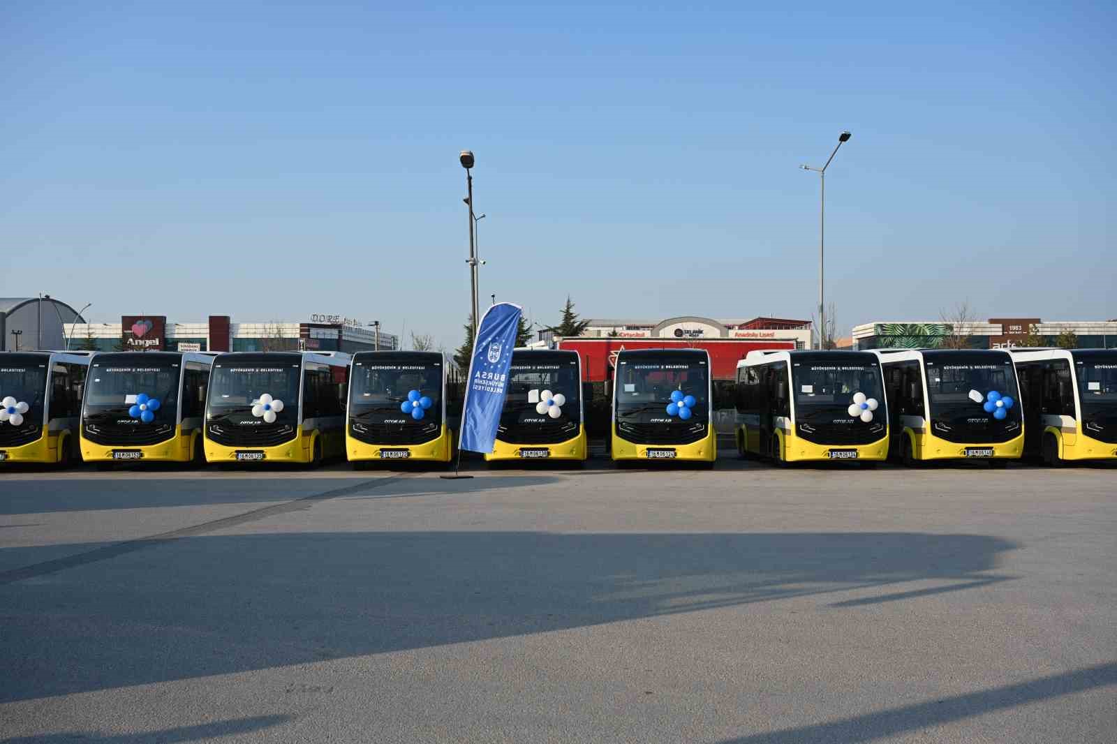 Bursa’nın ulaşım ağına 56 otobüs daha entegre edildi