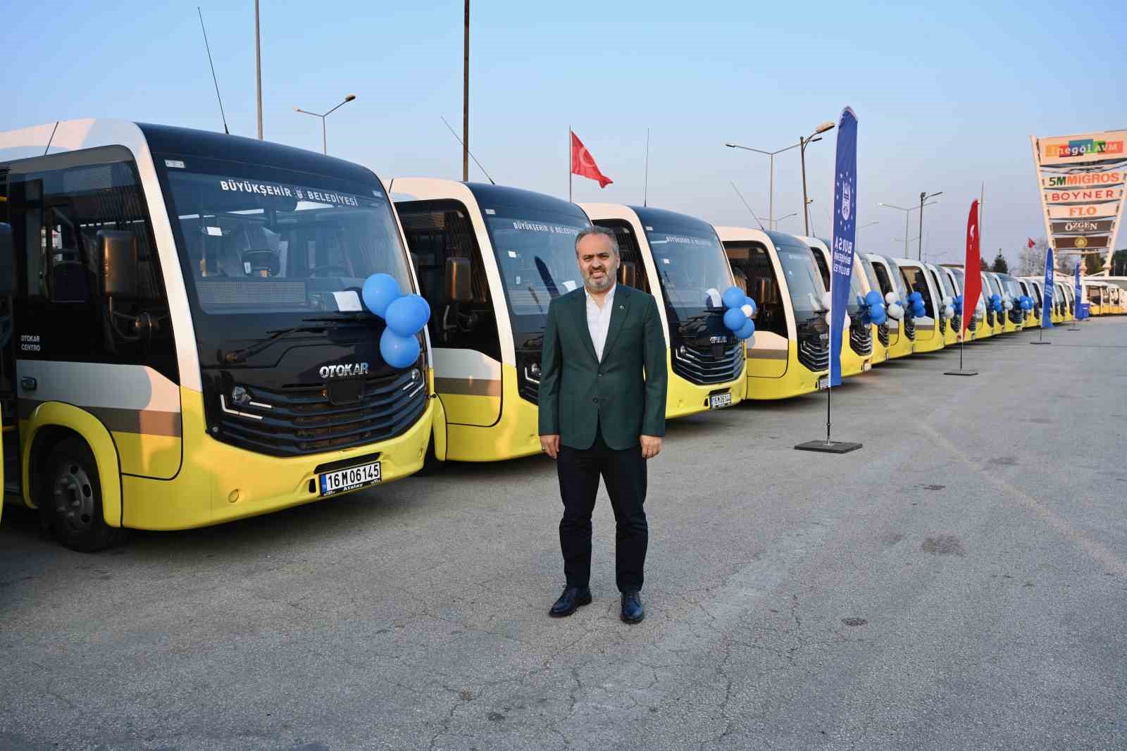 Bursa’nın ulaşım ağına 56 otobüs daha entegre edildi