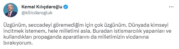 Bakan Bozdağ'dan ayakkabılarıyla seccadeye basan Kılıçdaroğlu'na sert tepki