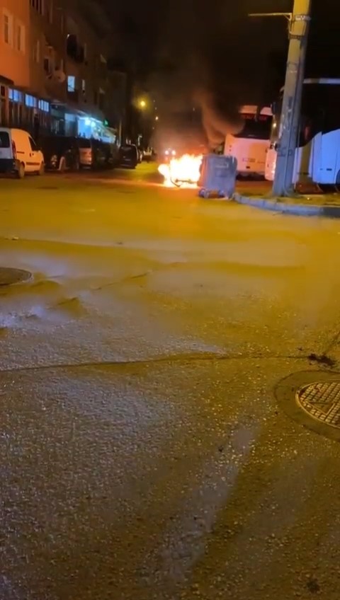 Bursa’da seyir halindeki motosiklet alev alev yandı