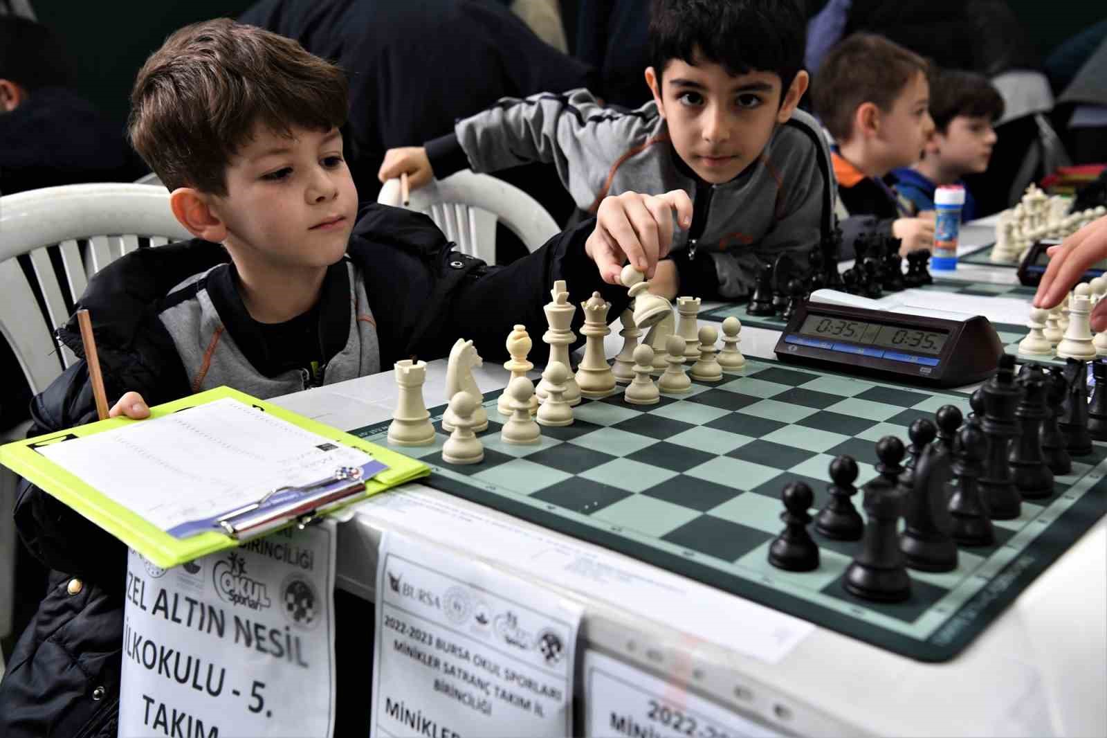 Minik satranççılar Osmangazi’de yarıştı