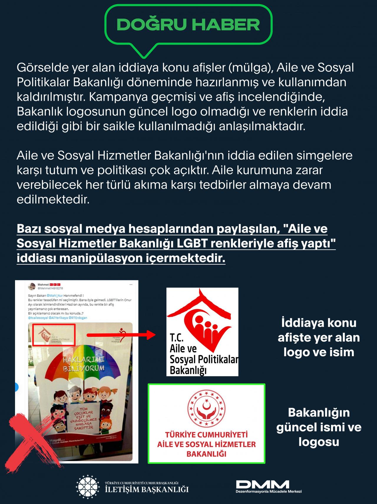 Sosyal medyadaki Aile Bakanlığı ve LGBT iddialarına Bakanlık'tan cevap