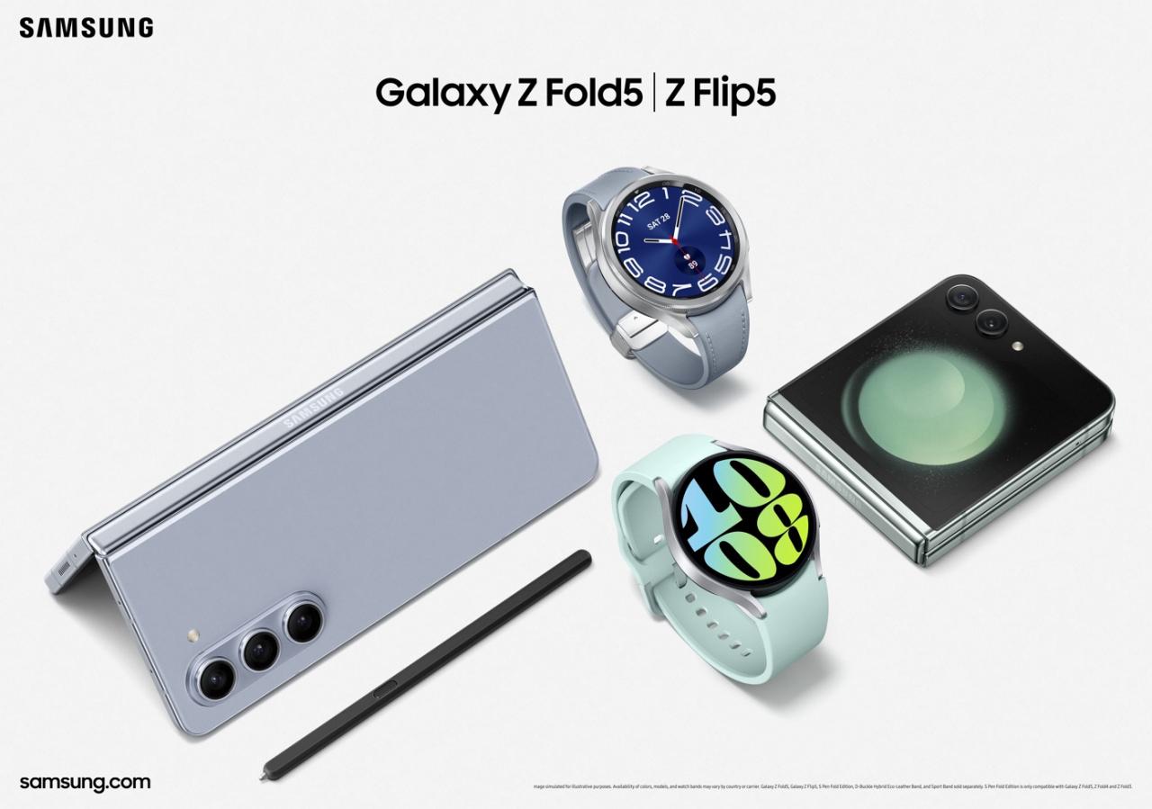 Samsung’un yeni katlanabilir modelleri Galaxy Z Flip5 ve Galaxy Z Fold5 ön satışta!