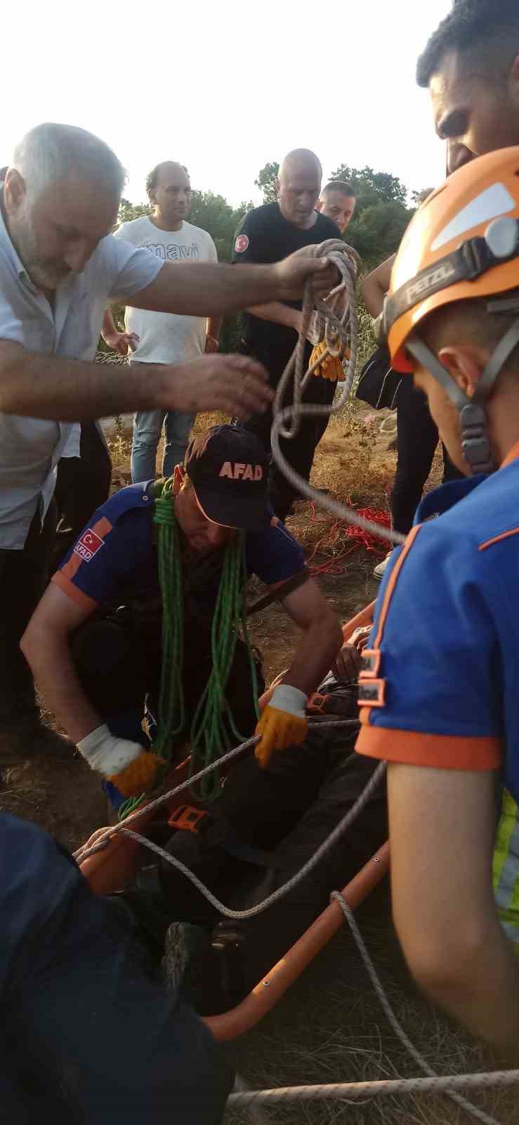 Derede bulunan su motorunun parçası koptu: 1 kişi yaralandı