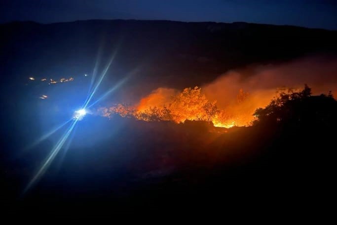 Yenişehir’deki orman yangınından çarpıcı görüntüler...Yangın kontrol altında