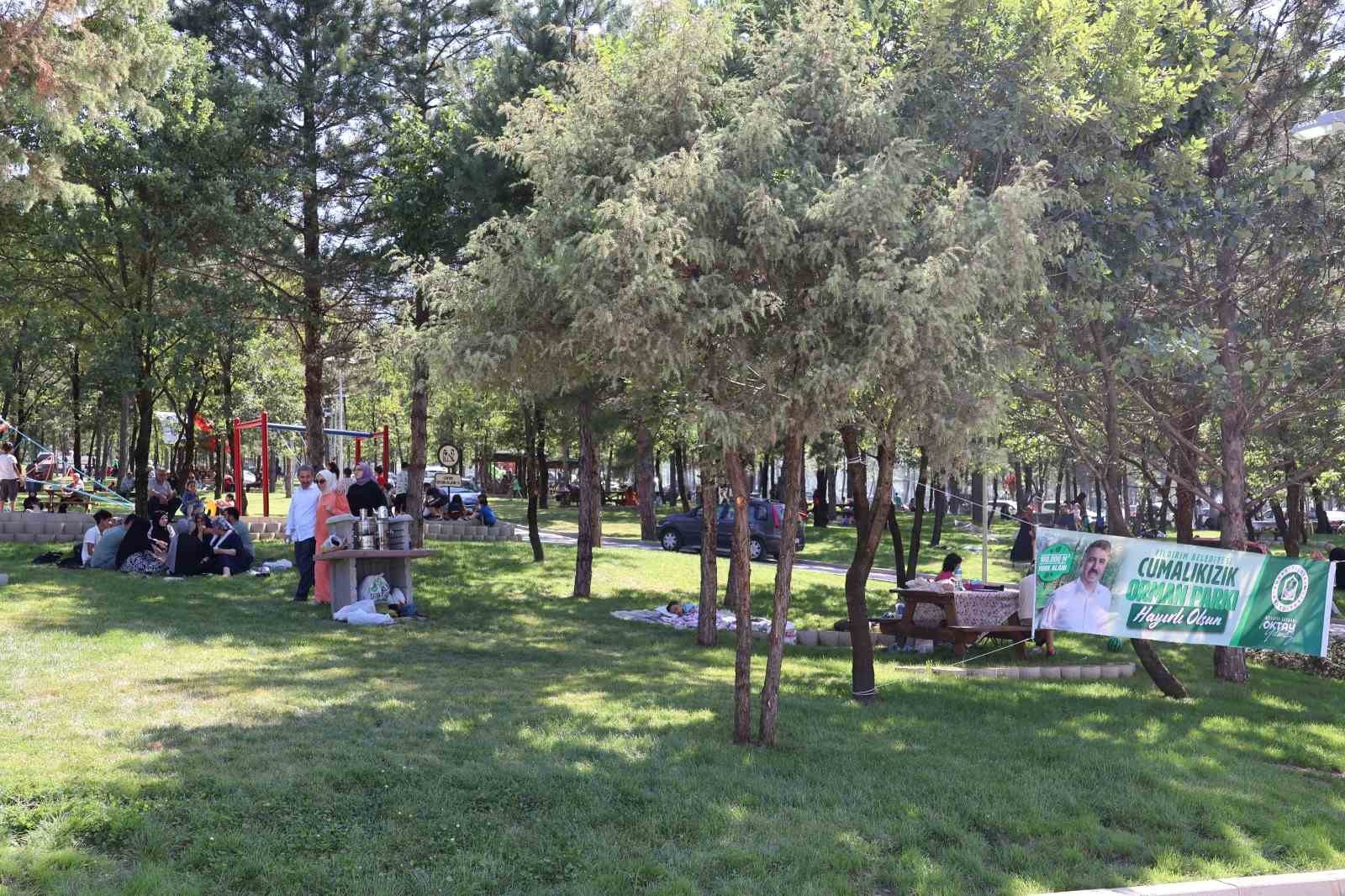 Cumalıkızk orman park’na vatandaşlardan tam not