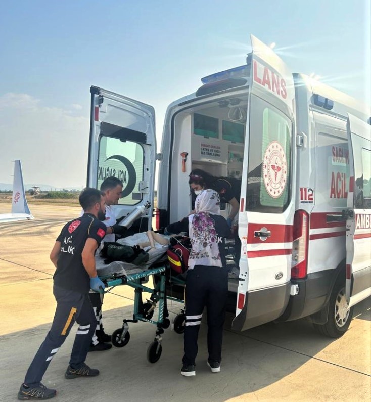 4 yaşındaki hasta uçak ambulansla Şanlıurfa’dan Bursa’ya getirildi