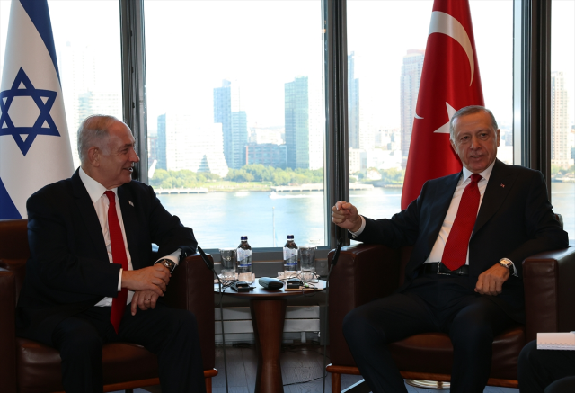 Erdoğan'la bir araya gelen Netanyahu'nun 