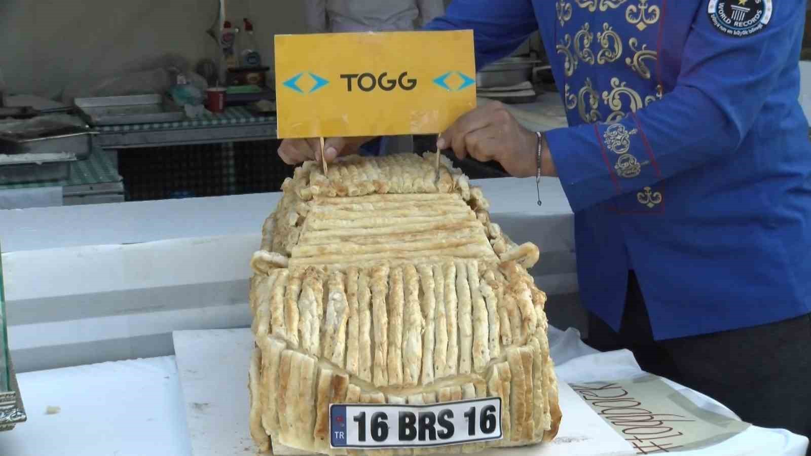 Togg böreği görenlerin iştahını kabarttı