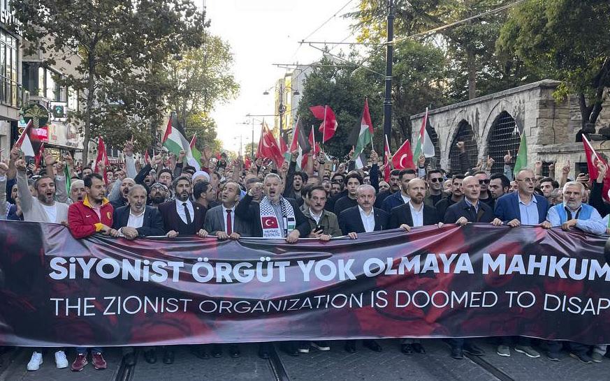 İstanbul'da 'Büyük Filistin Yürüyüşü'