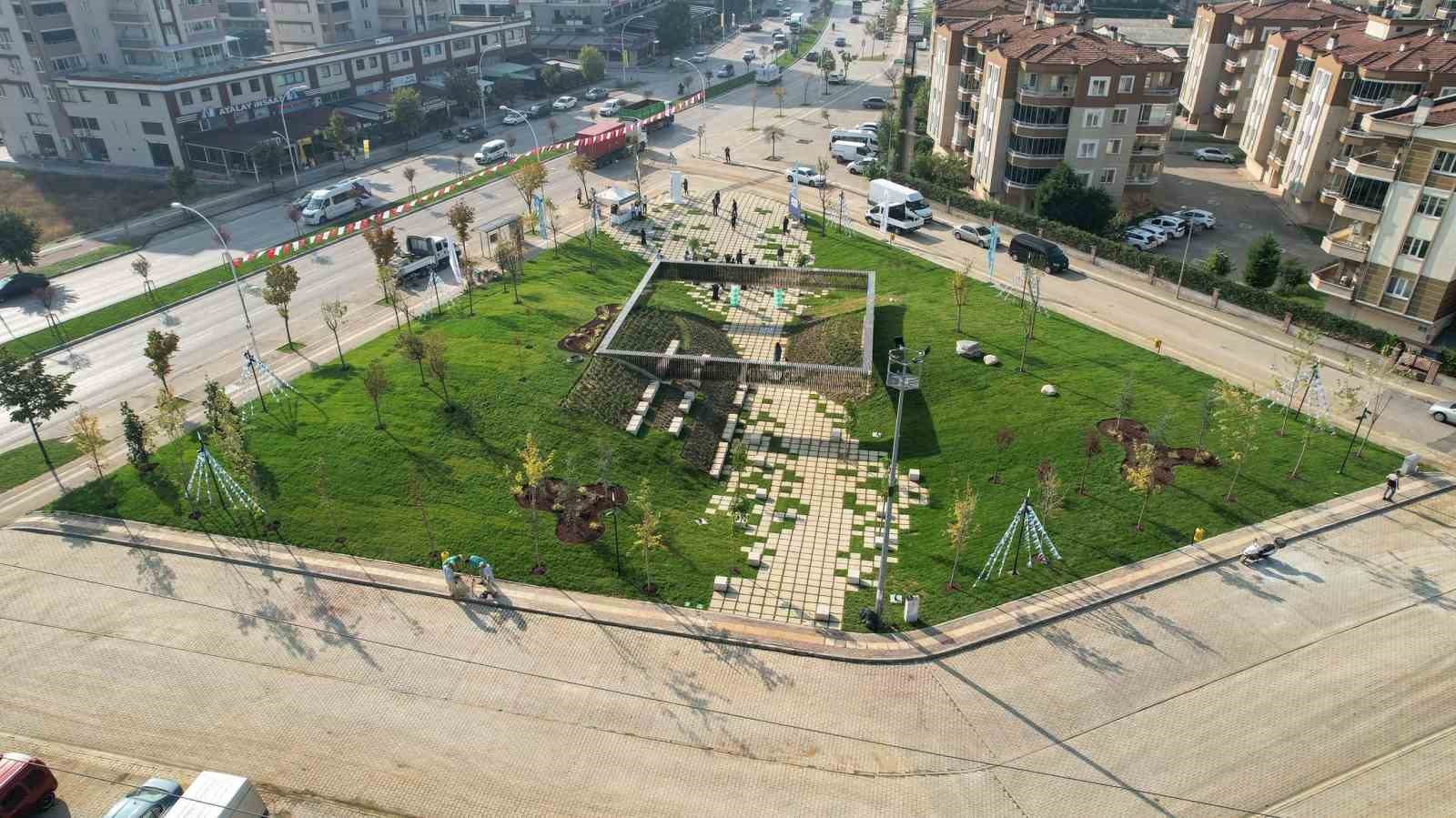Nilüfer’de sağlık çalışanlarına adanan park hizmete açıldı