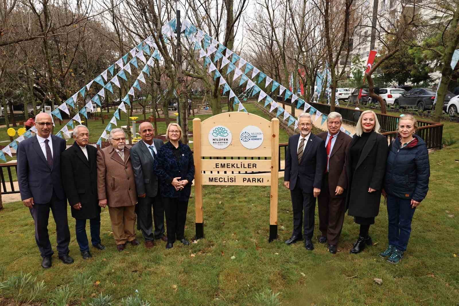 Nilüfer’de Emekliler Parkı ve Olgun Gençlik Lokali hizmete açıldı