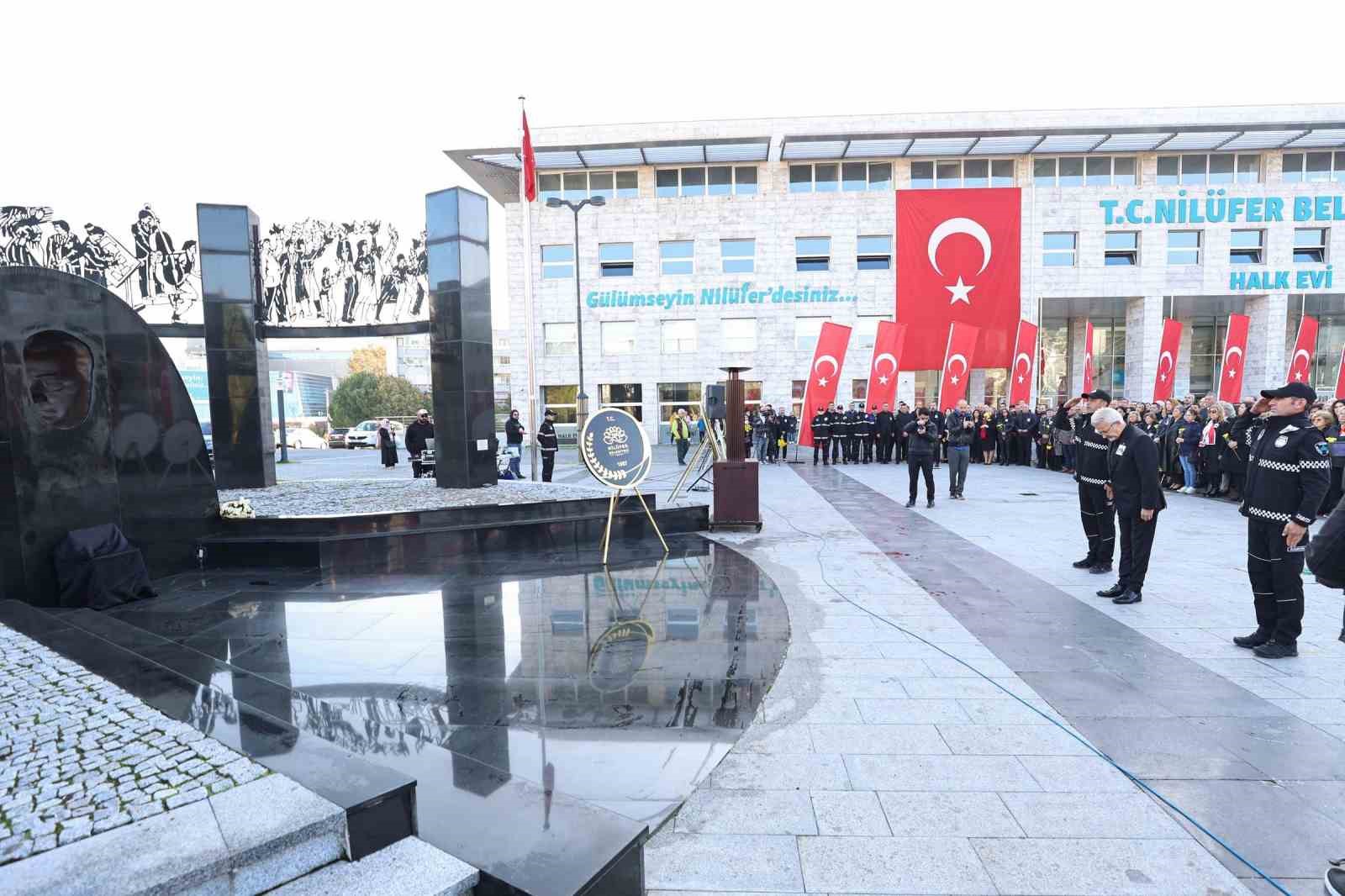 Atatürk vefatının 85. yılında Nilüfer’de özlemle anıldı