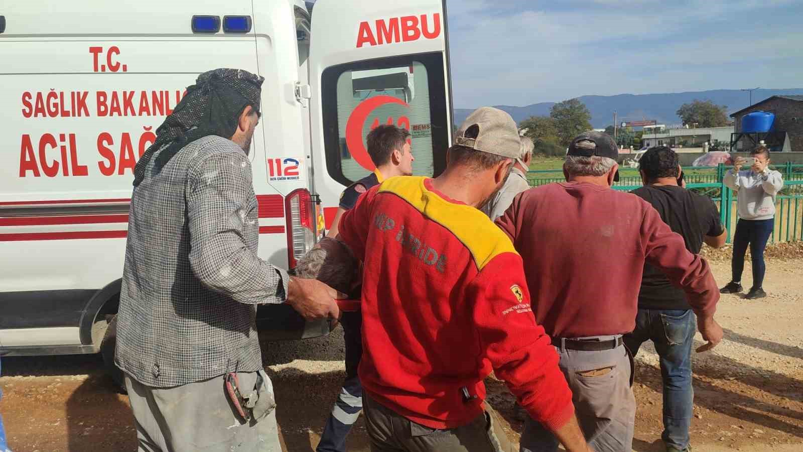 Bursa’da inşaattan düşen işçi yaralandı