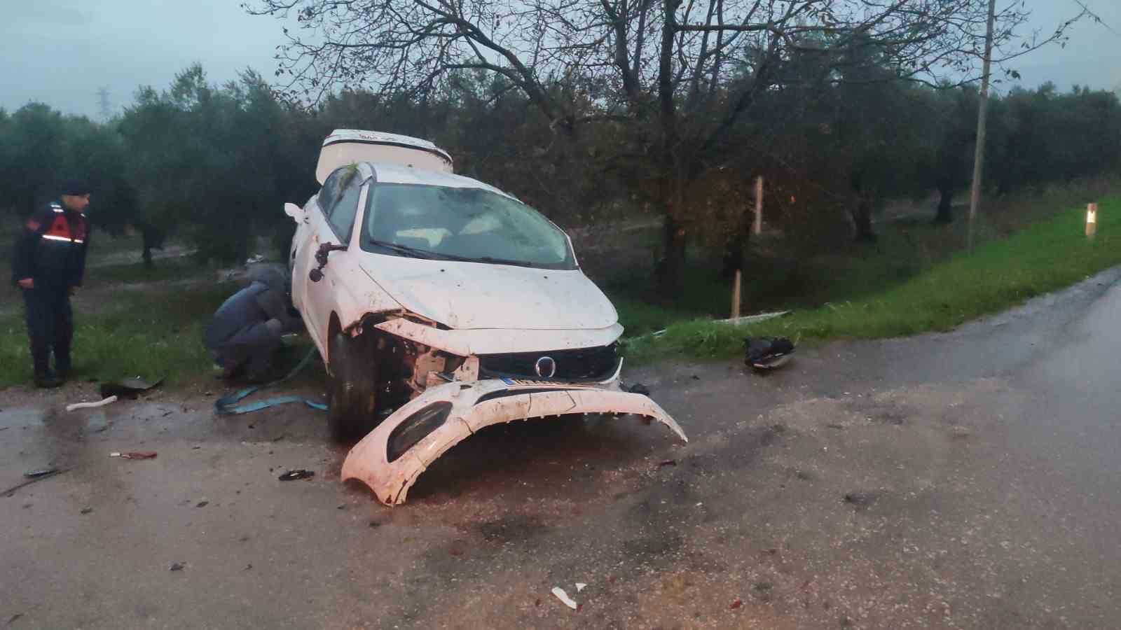 Bursa’da otomobil takla attı 1 yaralı
