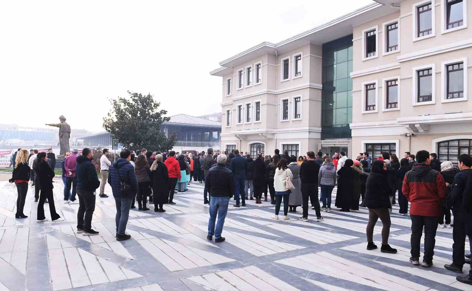 Osmangazi’de deprem ve yangın tatbikatı yapıldı