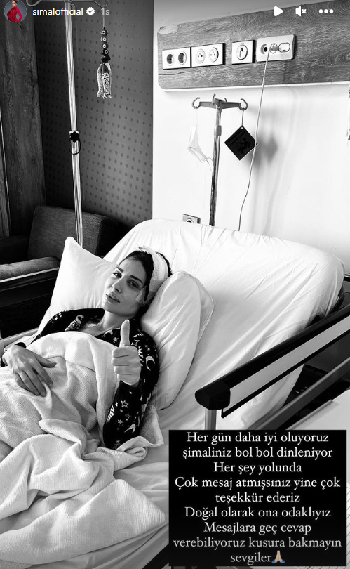 Beynindeki tümör sebebiyle acil ameliyata alınan şarkıcı Şimal'den ilk fotoğraf geldi