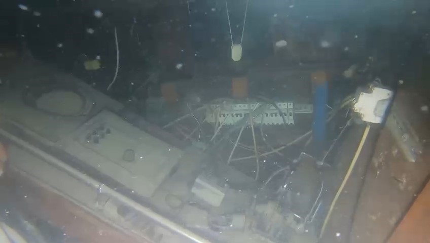 Batan geminin deniz altındaki görüntüleri ortaya çıktı