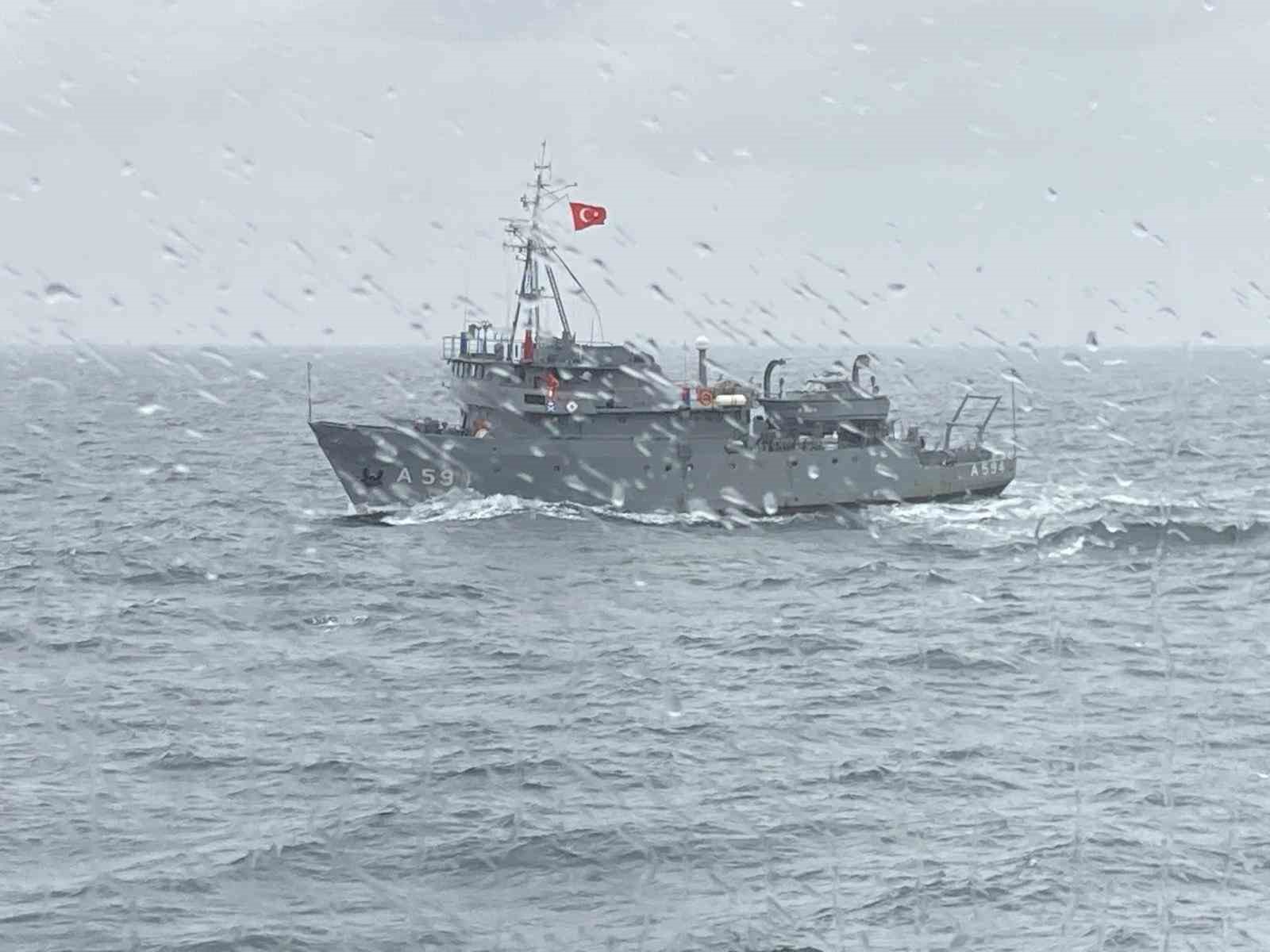 Deniz kuvvetleri batan gemiyi 51 metre derinlikte tespit etti