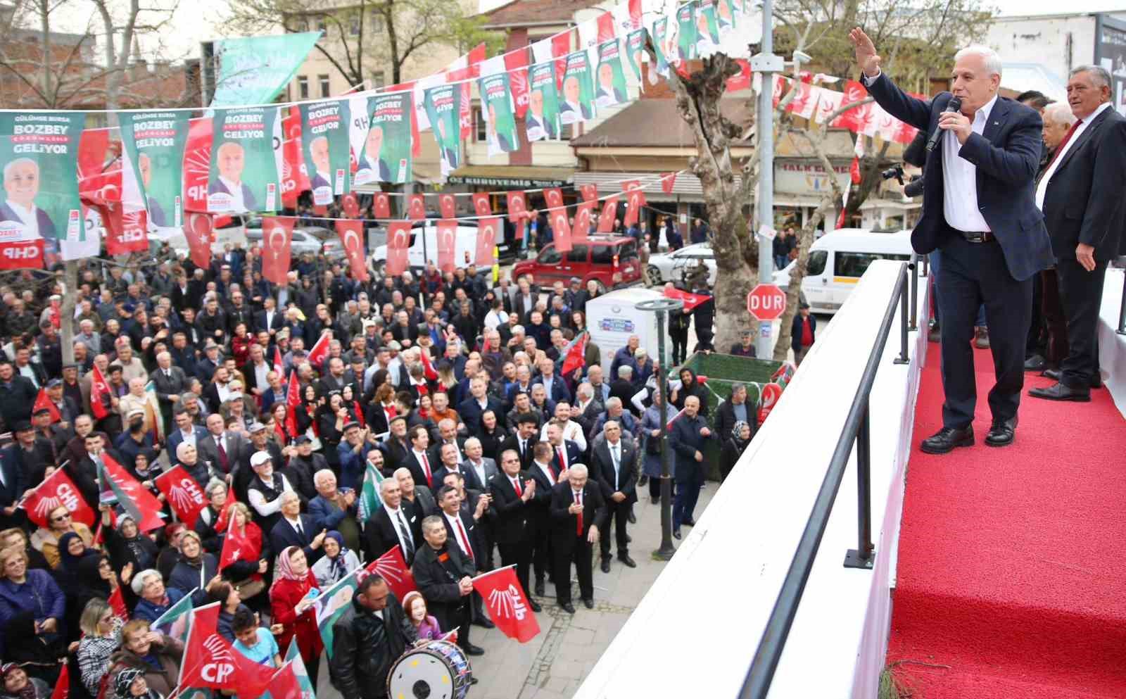 Bozbey’in Yenişehir Halk Buluşması mitinge dönüştü
