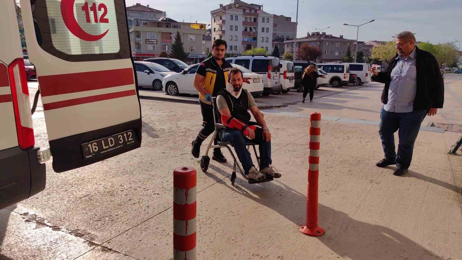 Bursa’da motosiklet kazası kamerada